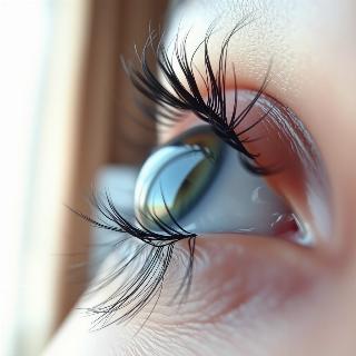 Pose de faux cils