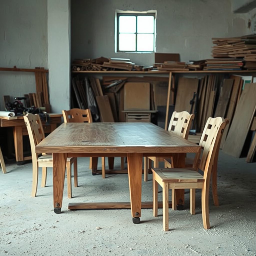 Table et six chaises