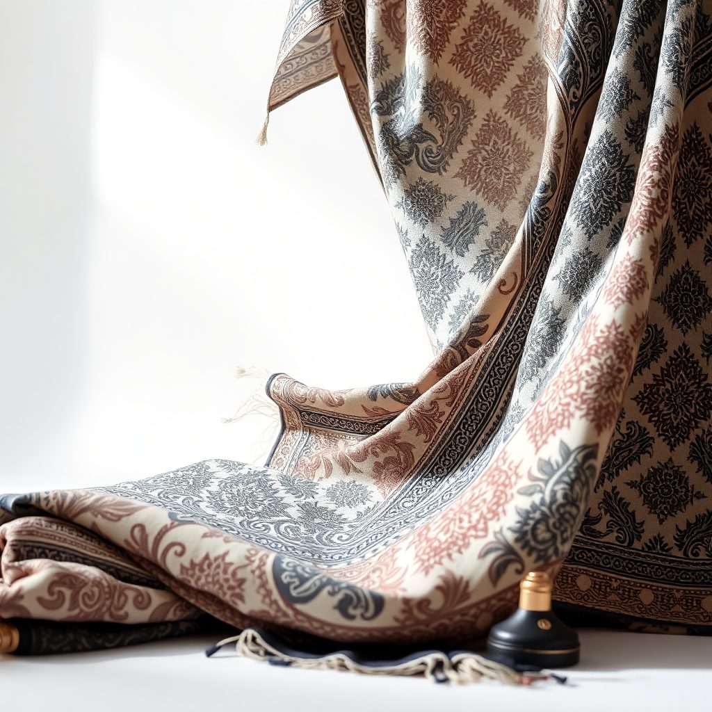 Foulard soie imprimé