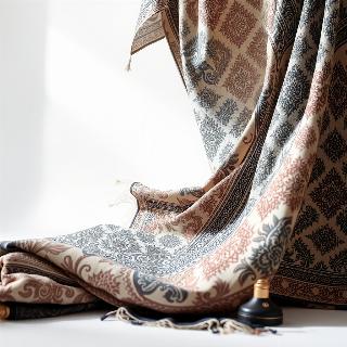 Foulard soie imprimé