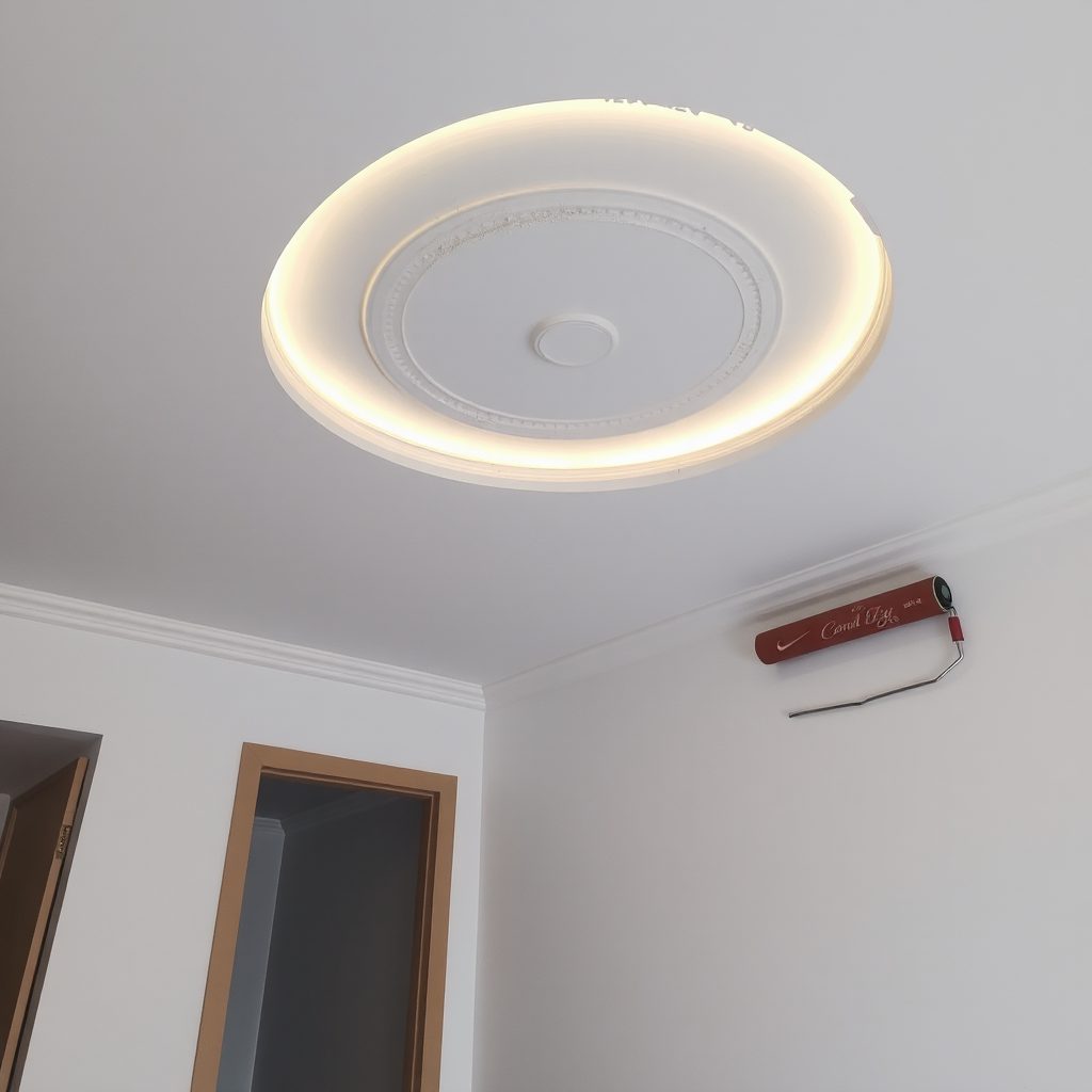 Faux plafond avec éclairage